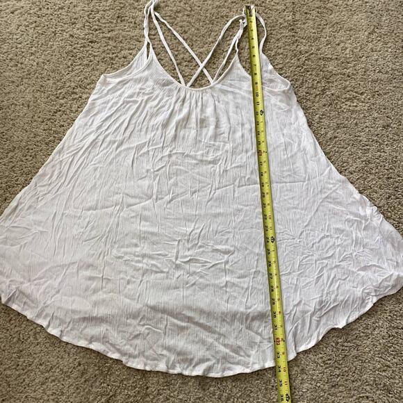 Roxy strappy white sun dress / swim cover-up size S - Picture 12 of 14